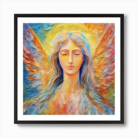 Angel With Wings Art Print