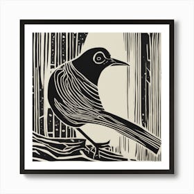 Bird On A Branch 2 Art Print