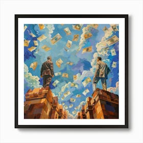 'Money In The Sky' Art Print