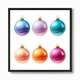 Christmas Ornaments 3 Art Print