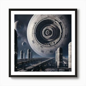 Star Wars City Art Print