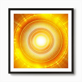 Abstract Golden Light Background Art Print