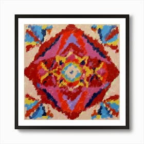 Ethereal Convergence Mandala Art Print