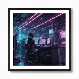 Punk Station Art Print