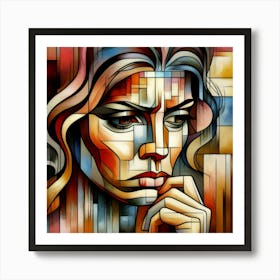 Abstract Of A Woman Art Print