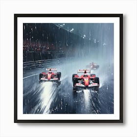 Monaco In The Rain Art Print