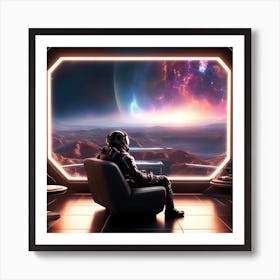 Futuristic Living Room 7 Art Print