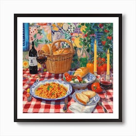 Osteria Dell Arco Trattoria Italian Food Kitchen Art Print