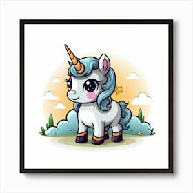 Cute Unicorn 244 Art Print