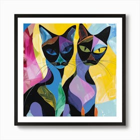 Kisha2849 Burmese Cats Colorful Picasso Style No Negative Space B3905702 Ac28 49d0 8fa2 00c3f2d2ea0d Art Print