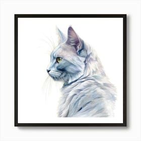 Tiffany Cat Portrait Art Print