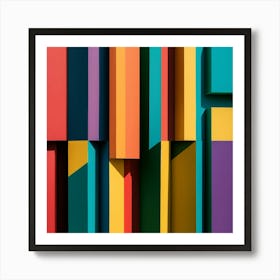 Abstract Colorful Wall Art Print