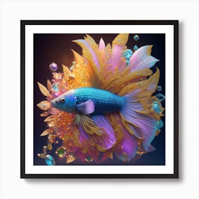 Betta Fish Art Print