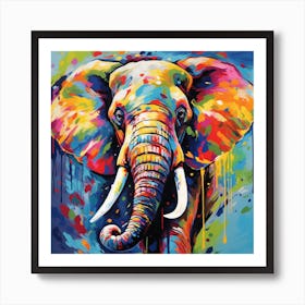 Elephant Painting 3 Art Print