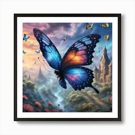 Fantasy Art Butterfly II Art Print