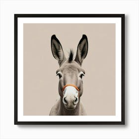 Donkey Portrait Art Print