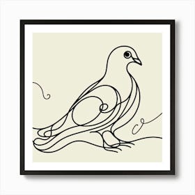 Pigeon Picasso style 1 Art Print