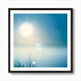 Blue Skies 3 Art Print