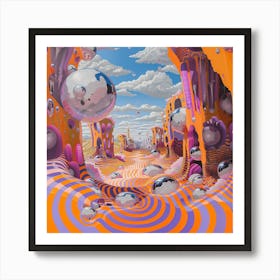 Psychedelic World Art Print