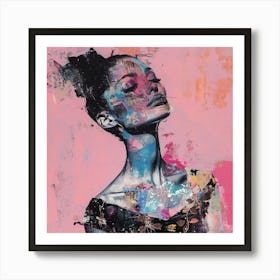 'The Girl In Pink' Art Print