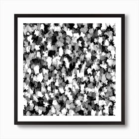 Black And White Grunge Art Print