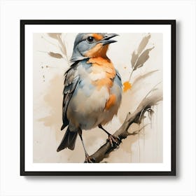 Bird on the tree Art Print