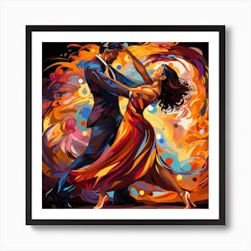 Tango Dancers Art Print