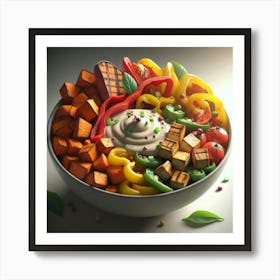 Bowl Of Vegetables Art Print