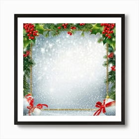 Christmas Frame 13 Art Print