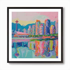 Abstract Travel Collection Vancouver Canada 4 Art Print