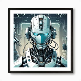 Robot Construction Art Print