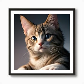 Kitten Portrait Art Print
