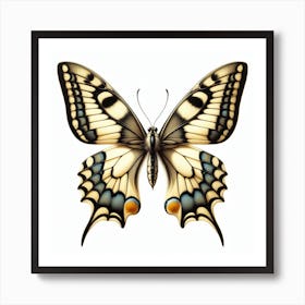 Butterfly of Papilio machaon 1 Art Print