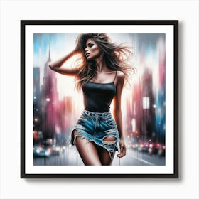 City Girl Art Print