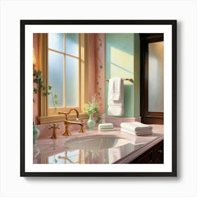 Bathroom Painting Art Print