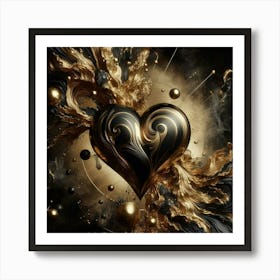 Heart Of Gold 4 Art Print