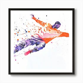 Skateboarder In The Air Poster