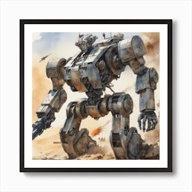 Robot Wars 2 Art Print