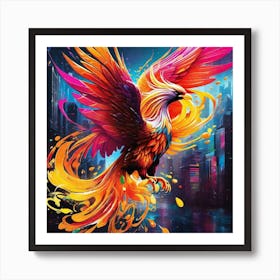 Phoenix Bird 1 Art Print