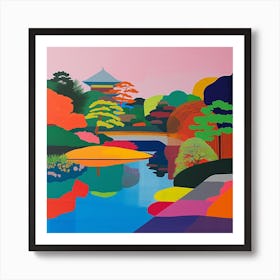 Colourful Gardens Hamarikyu Gardens Japan 4 Art Print