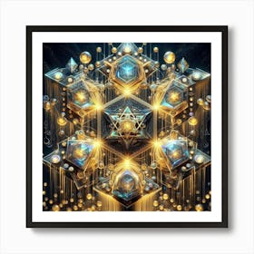 Quantum Grid 4 Art Print