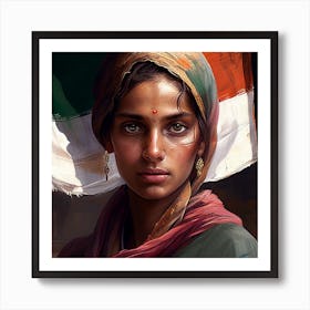 Indian Girl Art Print