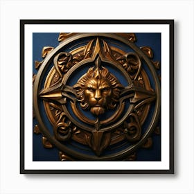 Lion Head Art Print