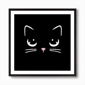 Cat Face Art Print