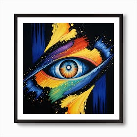 Rainbow Eye Art Print