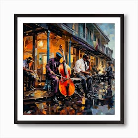 New Orleans Street Musicians 4 Art Print