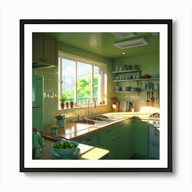 Kitchen - Kitchen - Painting 1 Art Print