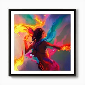 Flames Of Fire Art Print