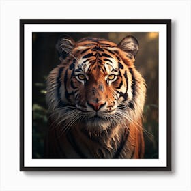 Tiger In The Forest 6 Art Print