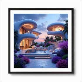 Futuristic House 1 Affiche